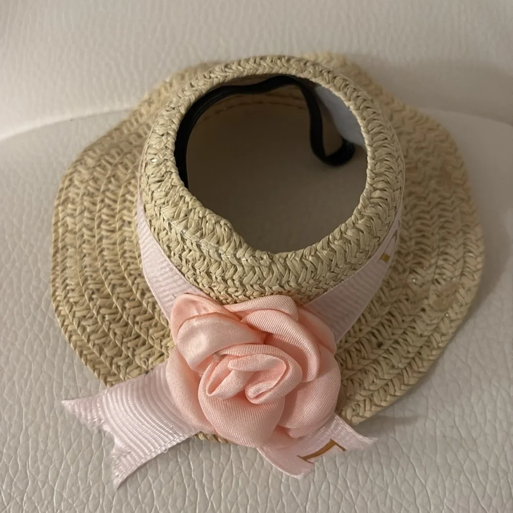 NEW Handmade Cute hat for your dog/cat. Dior ribbon is authentic